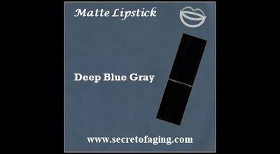 Deep Blue Gray Matte Lipstick London by Secret of Aging
