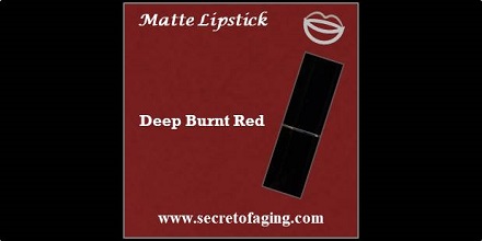 Deep Burnt Red Matte Lipstick Paso Doble by Secret of Aging