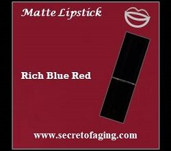 Rich Blue Red Matte Lipstick Speak Up by Secret of Aging