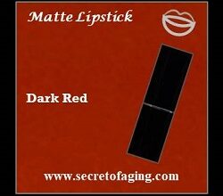 Dark Red Matte Lipstick by Secret of Aging Sourceress