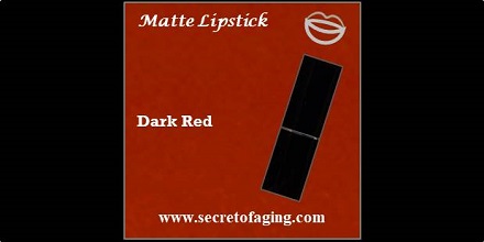 Dark Red Matte Lipstick by Secret of Aging Sourceress