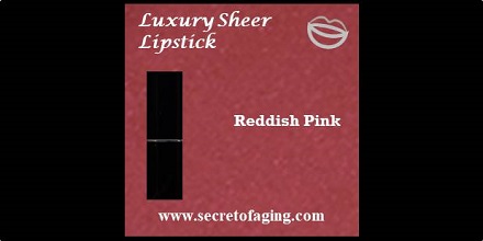 Reddish Pink Luxury Sheer Lipstick by Secret of Aging Girl Talk