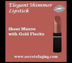 Sheer Mauve with Gold Flecks