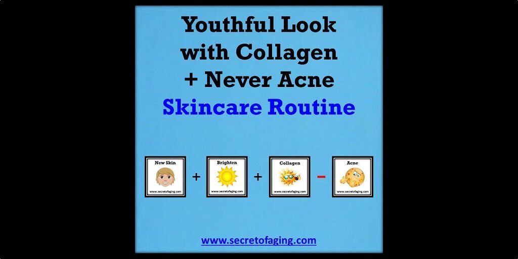 Youthful Look with Collagen Plus Never Acne Routine