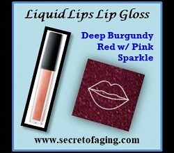 Deep Burgundy Red with Pink Sparkle