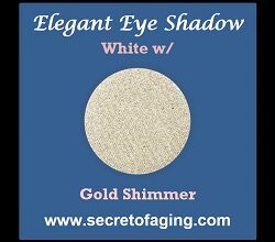 White with Gold Shimmer